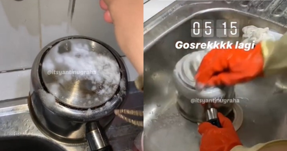 Bukan dioles pasta gigi, ini cara bersihkan noda kerak di luar dan dalam panci pakai 2 bahan dapur