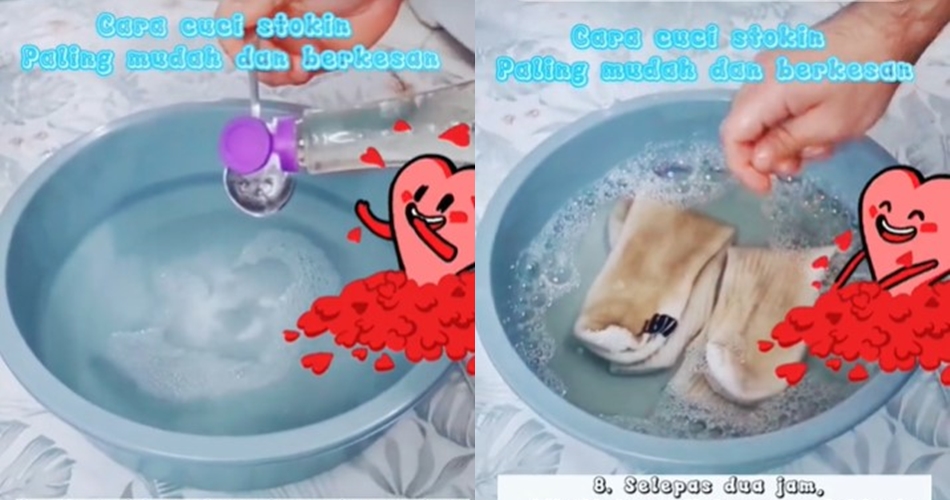 Tanpa disikat, ini trik bersihkan kaus kaki buluk jadi bersih seperti baru cukup tambah 3 bahan dapur