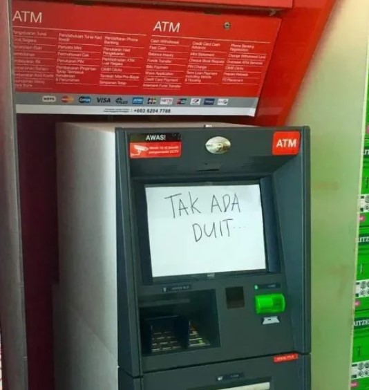 atm bikin senyum kesal Berbagai sumber