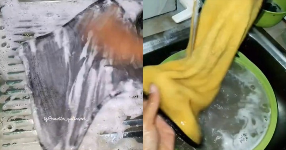 Tanpa direndam cuka, ini cara mencuci serbet berjamur kehitaman cukup tambah 1 bahan dapur