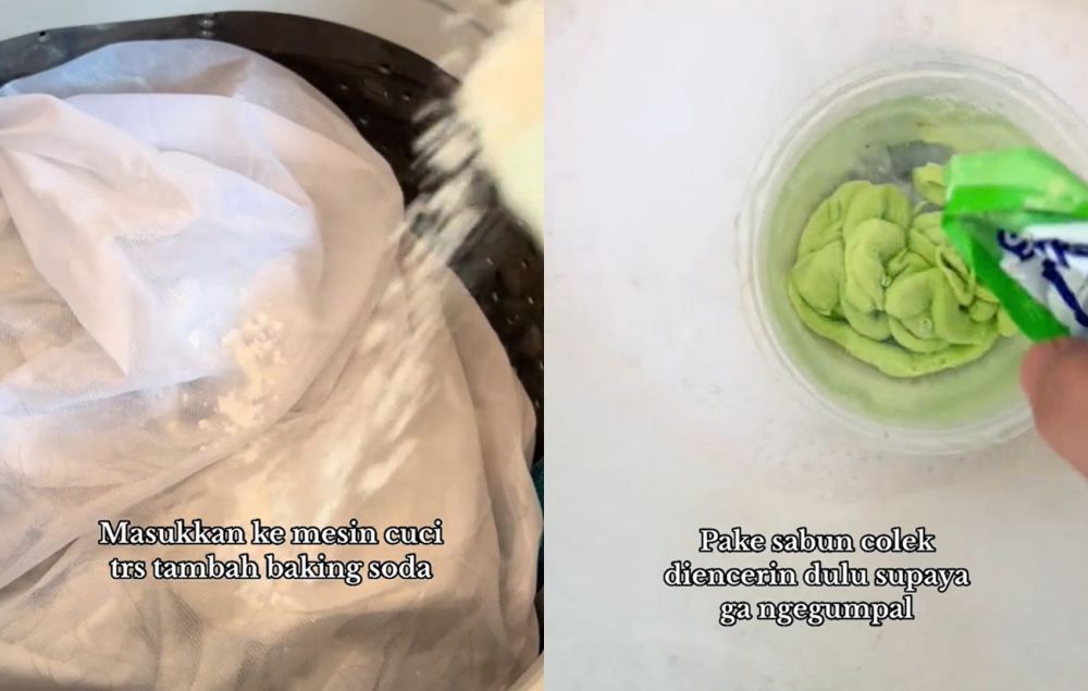 Tanpa direndam detergen, ini cara mencuci sprei kotor agar bersih maksimal cukup tambah 1 bahan dapur
