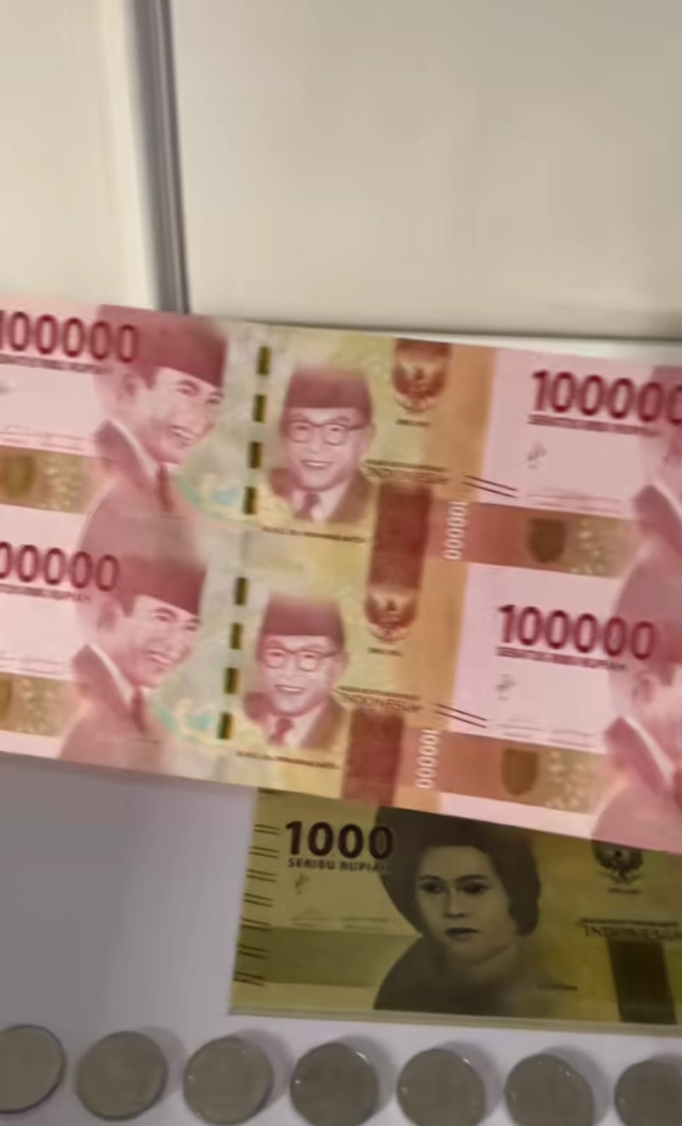 uang 100 ribu belum dipotong © TikTok