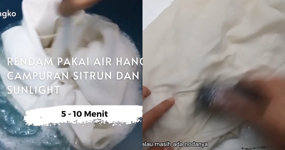 Pakai 3 bahan dapur, cara wanita ini memutihkan sarung bantal kekuningan tak butuh direndam berjam-jam