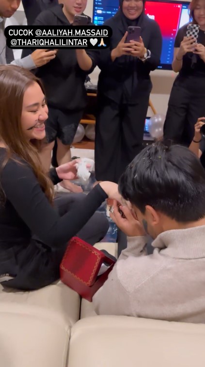 Aaliyah beri kejutan ultah Thariq © Instagram