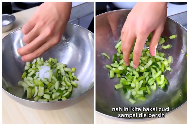 Tanpa dimasukkan kulkas, ini trik bikin acar timun lebih garing, tetap hijau, dan segar sampai 2 hari