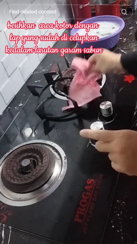 Tak perlu baking soda, ini trik bersihkan cipratan minyak di kompor cuma pakai 2 bahan dapur