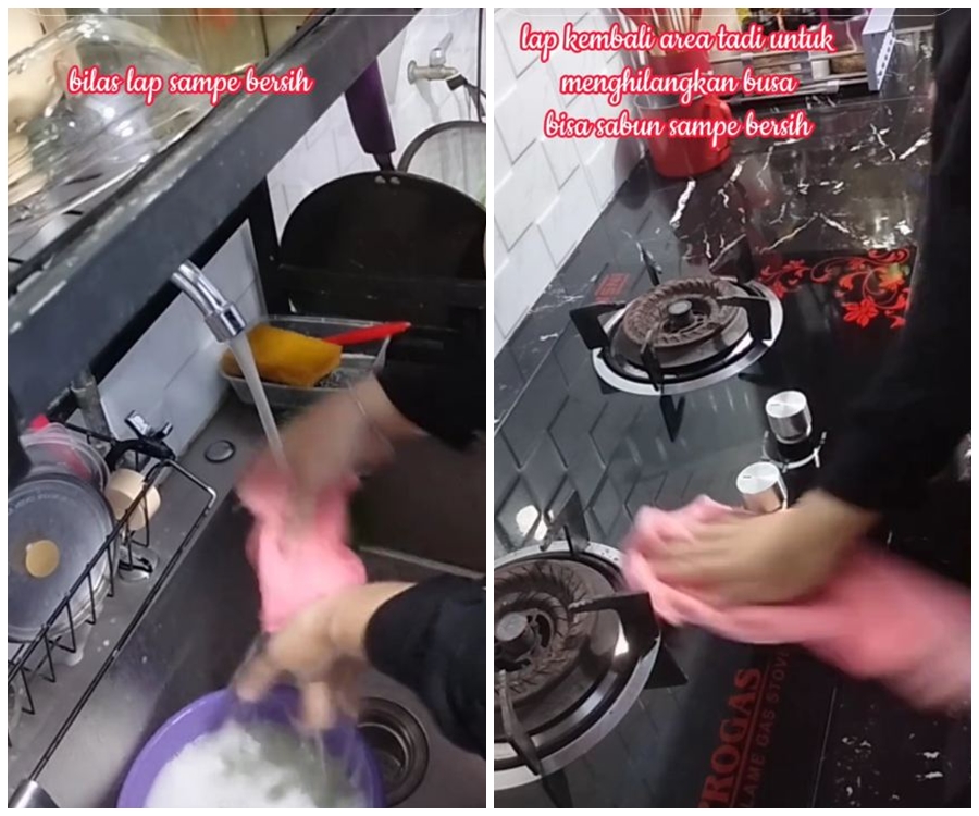 Tak perlu baking soda, ini trik bersihkan cipratan minyak di kompor cuma pakai 2 bahan dapur