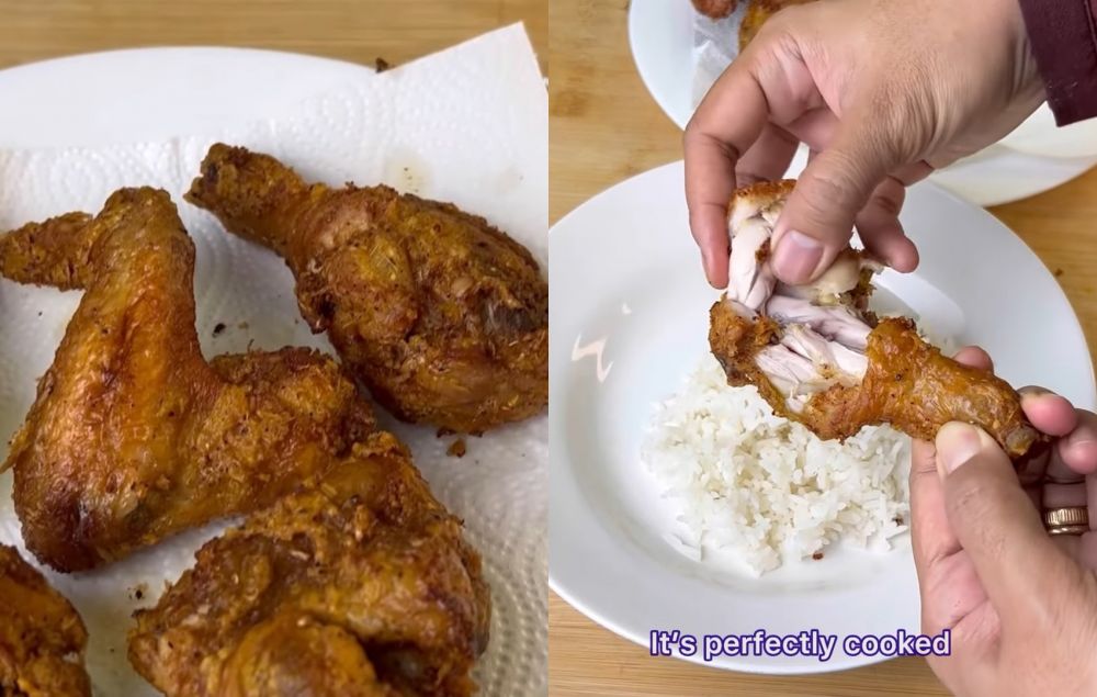 Tanpa diungkep, ini trik menggoreng ayam agar matang sempurna dan bumbunya meresap