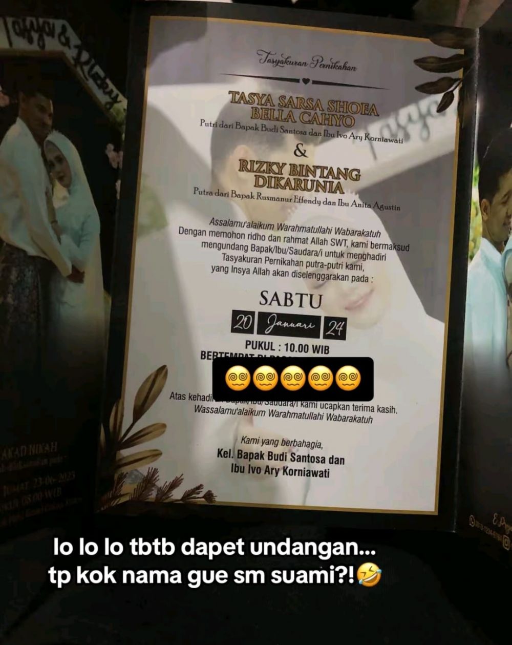 dibikinin acara resepsi © TikTok