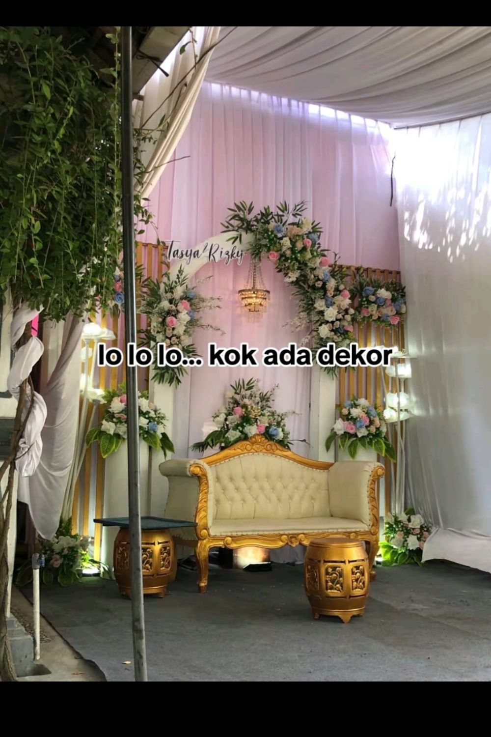 dibikinin acara resepsi © TikTok