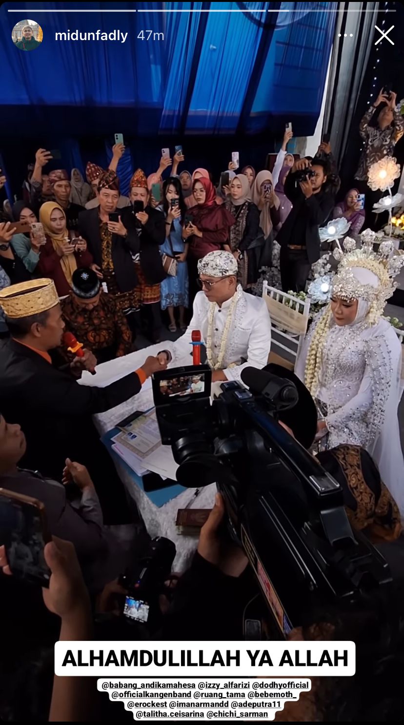 potret pernikahan kelima andika kangen band © instagram potret pernikahan kelima andika kangen band © instagram