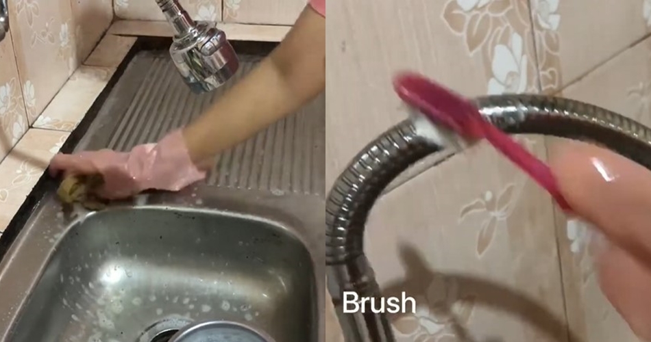 Trik bersihkan kerak dan lumut wastafel pakai racikan 2 bahan dapur wanita ini terbukti ampuh