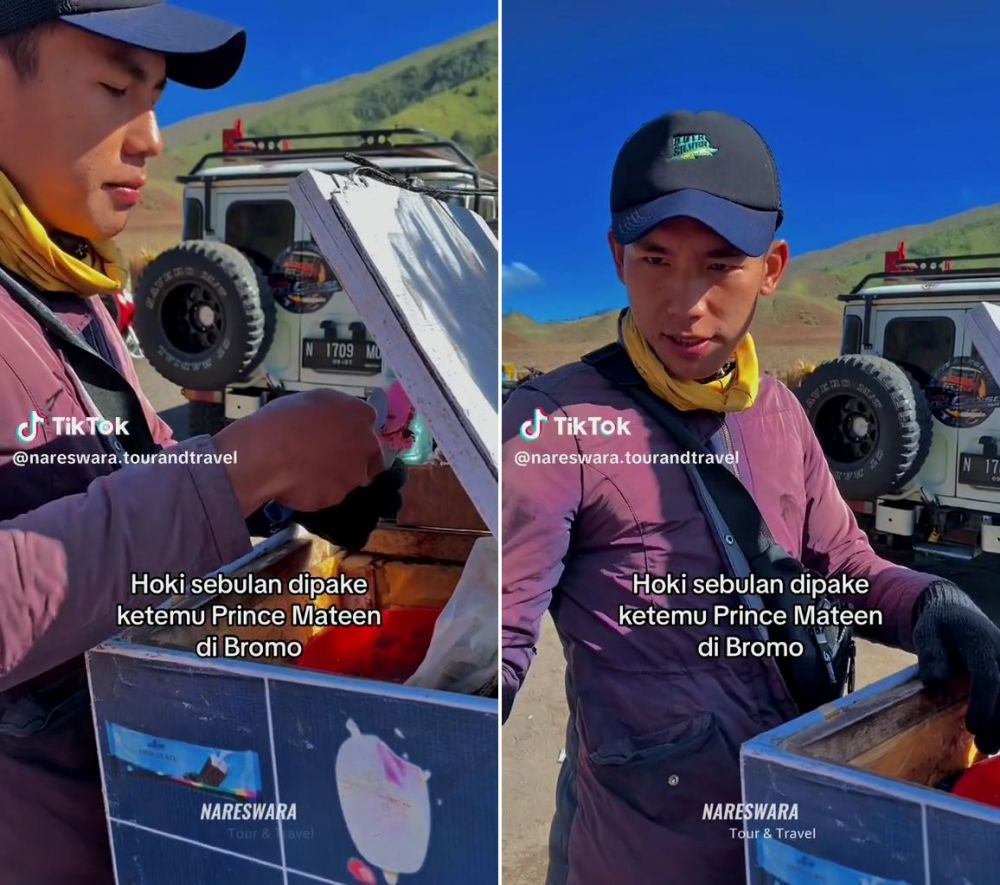 tukang es krim mirip pangeran mateen © berbagai sumber tukang es krim mirip pangeran mateen © berbagai sumber