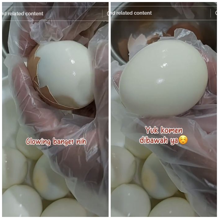 Tanpa direndam air dingin, cara wanita masak telur rebus ini bikin kulitnya mudah dikupas dan mulus