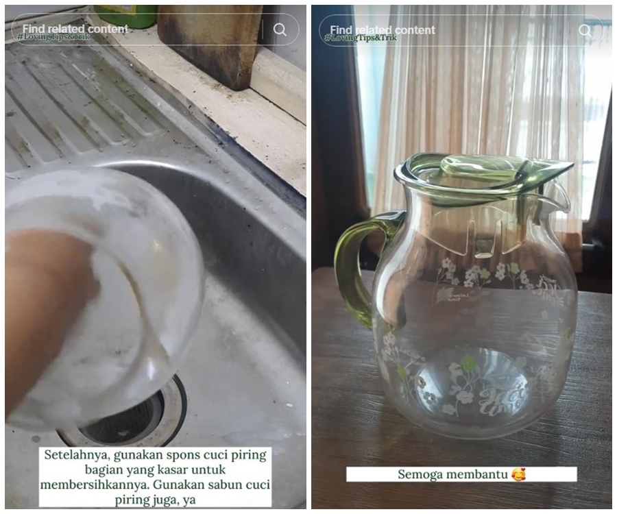 Bukan digosok sabun batang, ini trik bersihkan teko plastik yang kusam agar bening lagi seperti baru