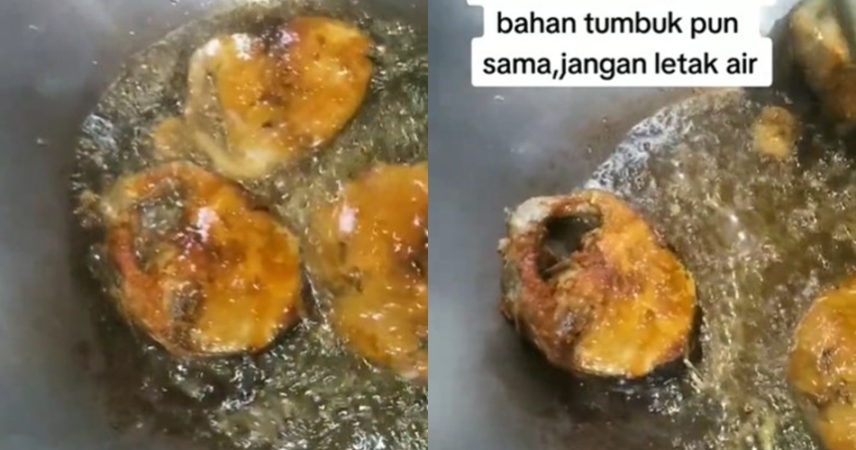 Bukan diberi tepung, ini trik goreng ikan antilengket dan minyaknya nggak meletup pakai 2 bahan dapur