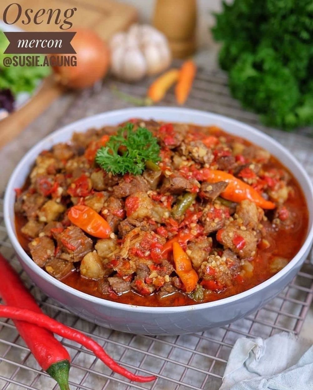 11 Resep oseng mercon daging sapi, empuk, lezat, dan bumbu meresap sempurna