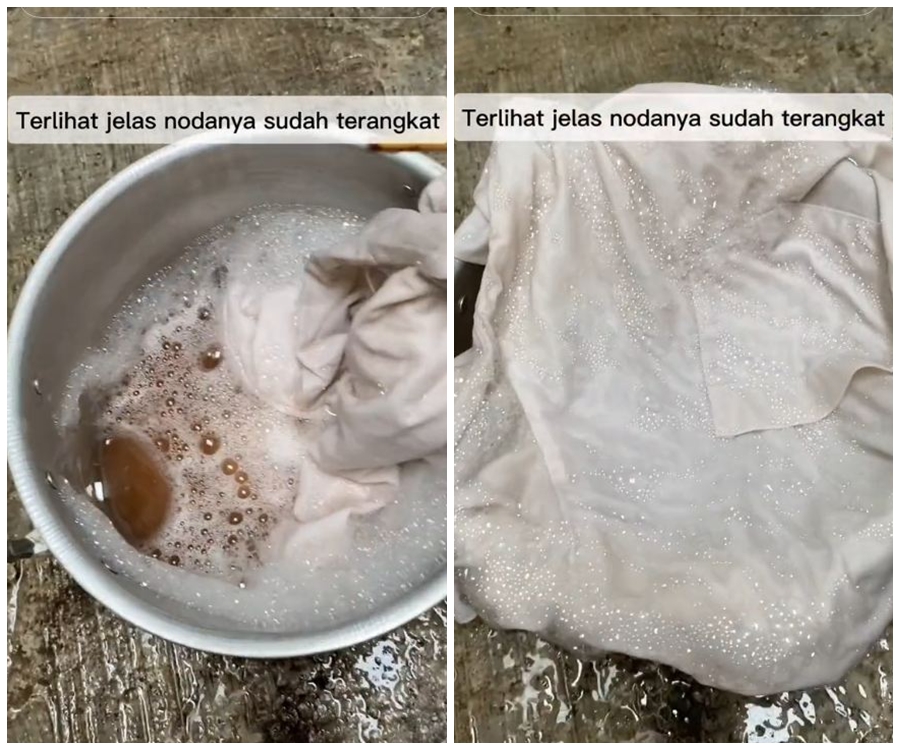 Tak perlu direndam pemutih, ini trik hilangkan noda luntur di baju putih cuma pakai 3 bahan dapur