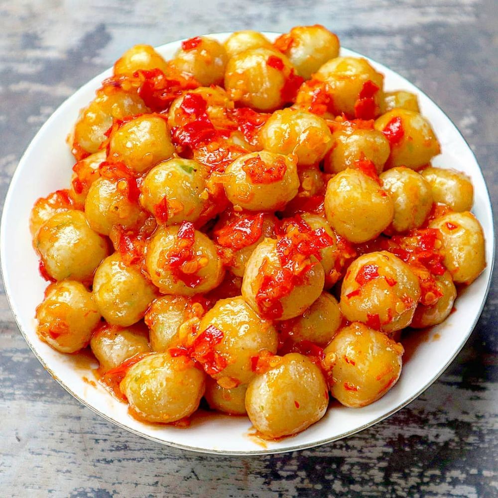 31 Resep cilok dan sambal kacang enak, empuk, dan mudah dibuat