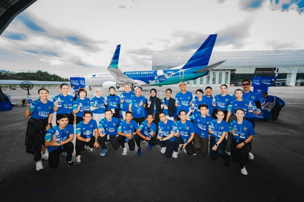 Garuda Indonesia luncurkan pesawat bercorak Pocari Sweat © berbagai sumber Garuda Indonesia luncurkan pesawat bercorak Pocari Sweat © berbagai sumber