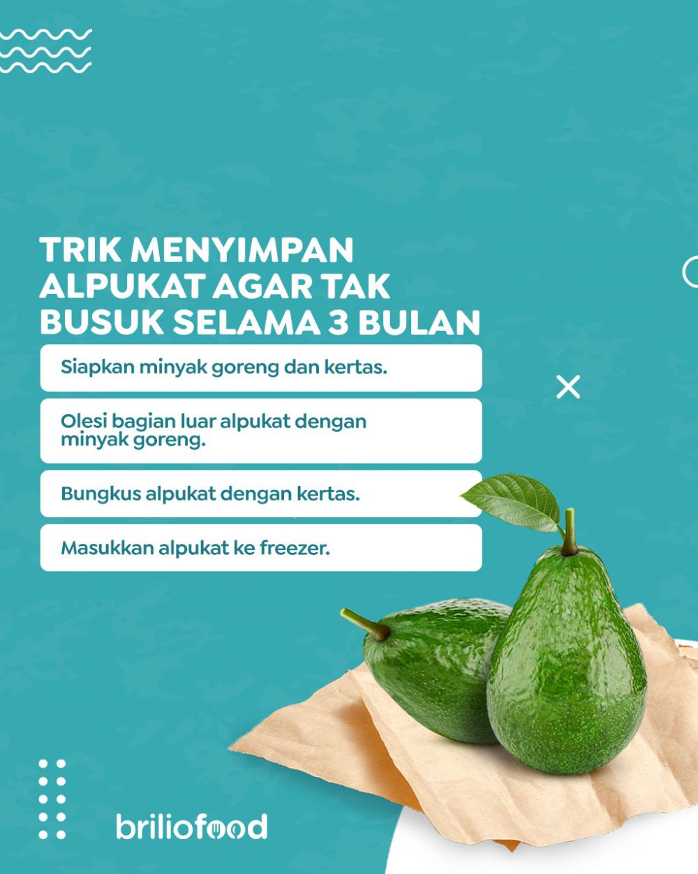 Tanpa dibelah dulu, wanita ini punya trik simpan alpukat utuh agar dagingnya tak busuk hingga 3 bulan