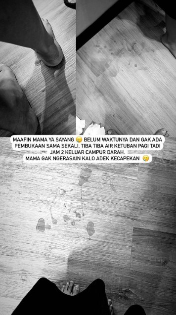 persalinan anak pertama Bella Bonita © Instagram