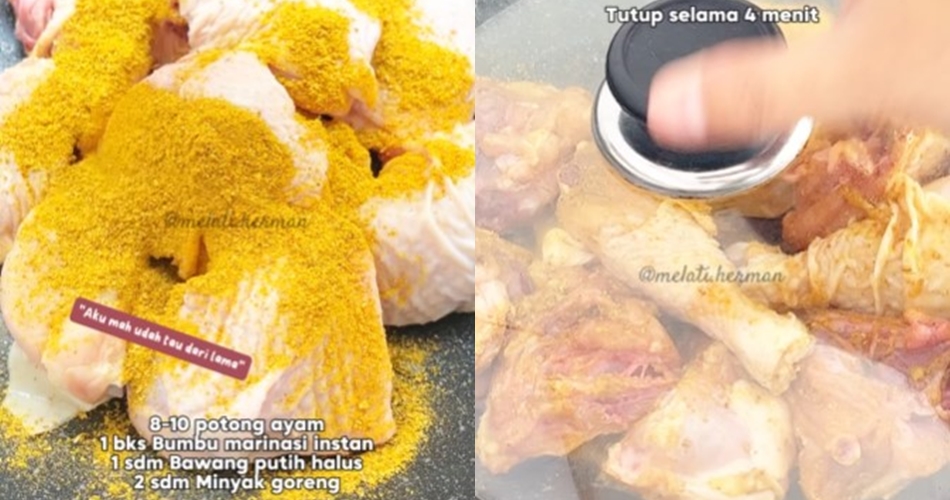Hemat gas cuma 8 menit, ini cara ungkep ayam agar dagingnya empuk, tak kering, dan bumbu meresap