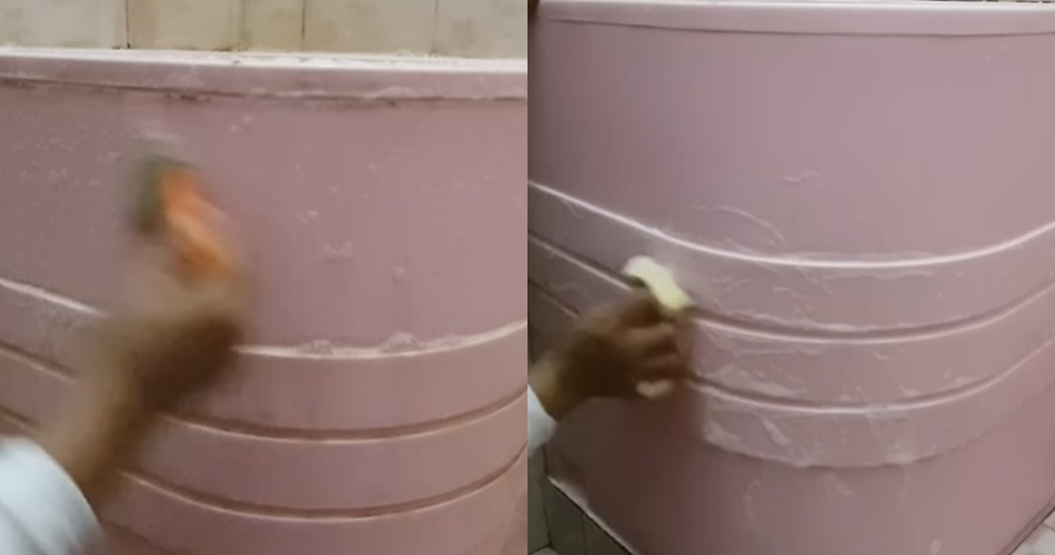 Tanpa disikat kuat, trik wanita basmi lumut di bak mandi ini bikin kinclong cukup tambah 2 bahan dapur
