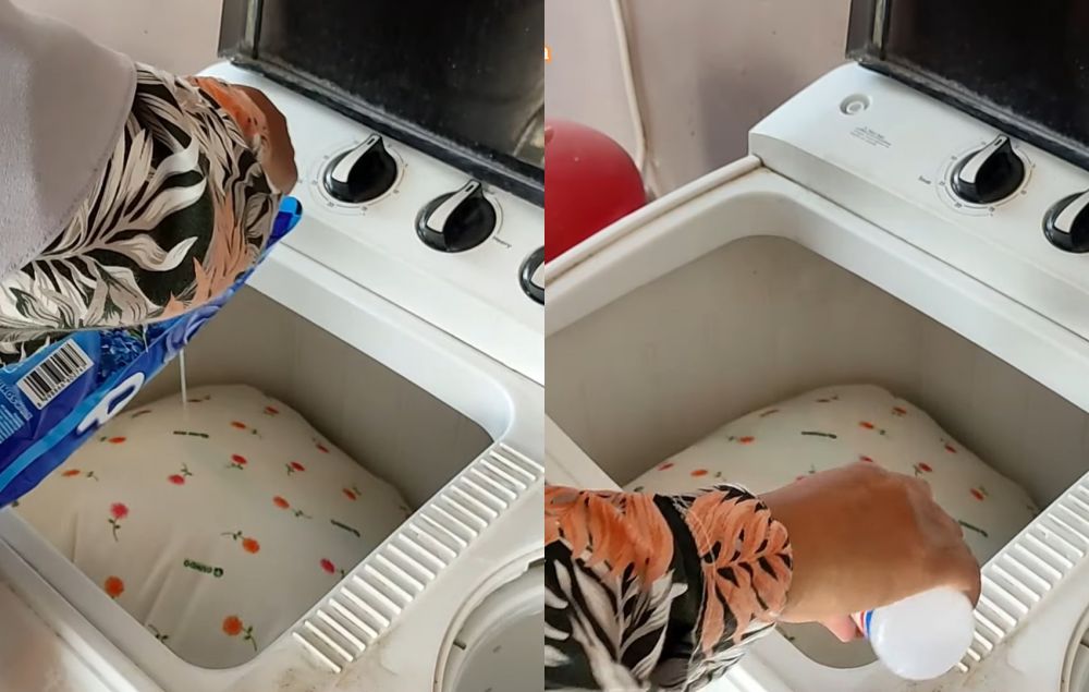 Tanpa disikat kuat, ini cara mencuci bantal menguning jadi putih lagi cukup tambah 1 bahan dapur