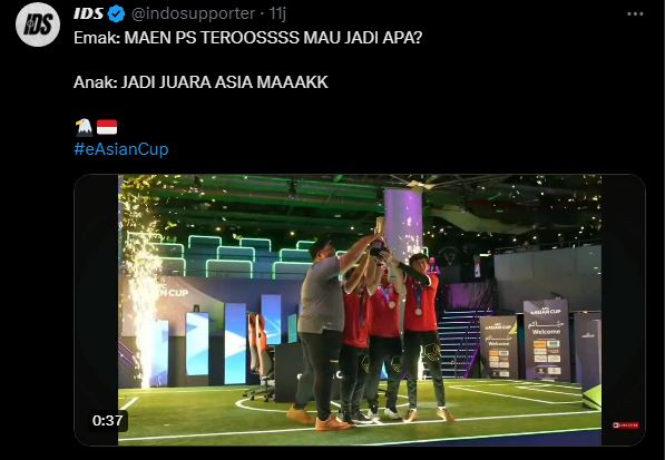 meme Timnas Indonesia juara eAFC Cup 2023 freepik.com