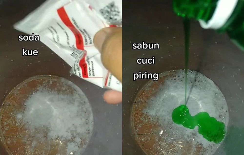 Cukup tambah 2 bahan dapur, ini cara hilangkan noda kuning di bak mandi tanpa disikat