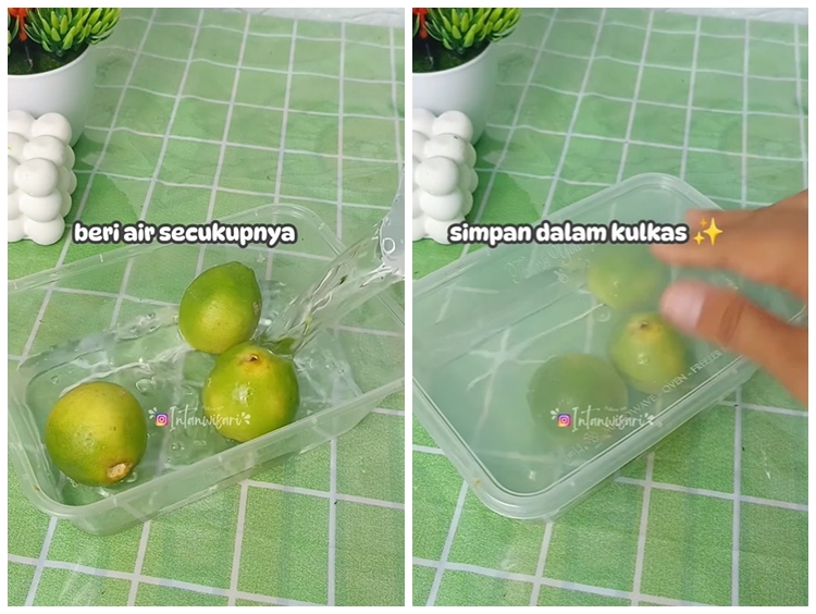 Bukan di freezer, ini cara menyimpan jeruk nipis agar tak kering dan menguning hingga 1 bulan