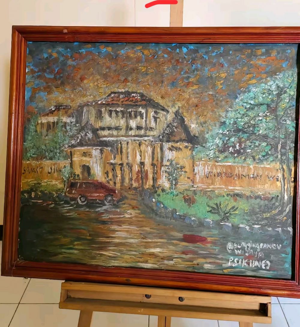 lukisan pasien rsj © TikTok