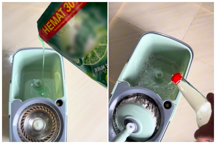 Tanpa diberi garam, ini trik mengepel lantai agar kinclong, kesat, dan wangi ditambah 2 bahan dapur