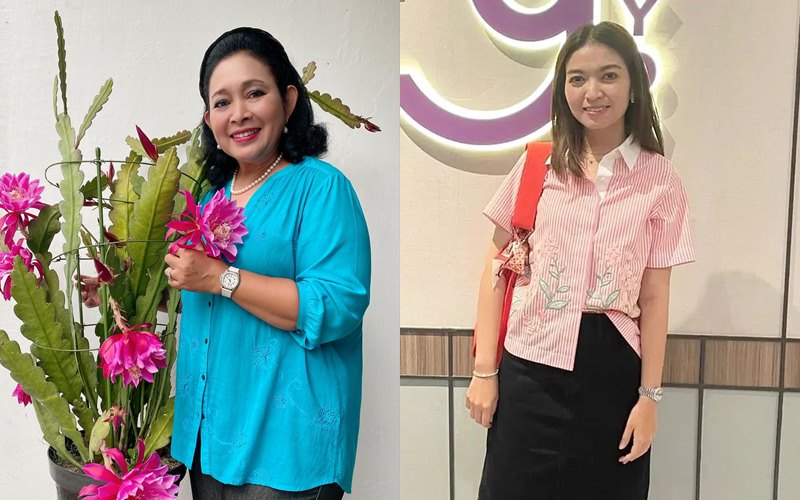 beda gaya titiek dan selvi © Instagram