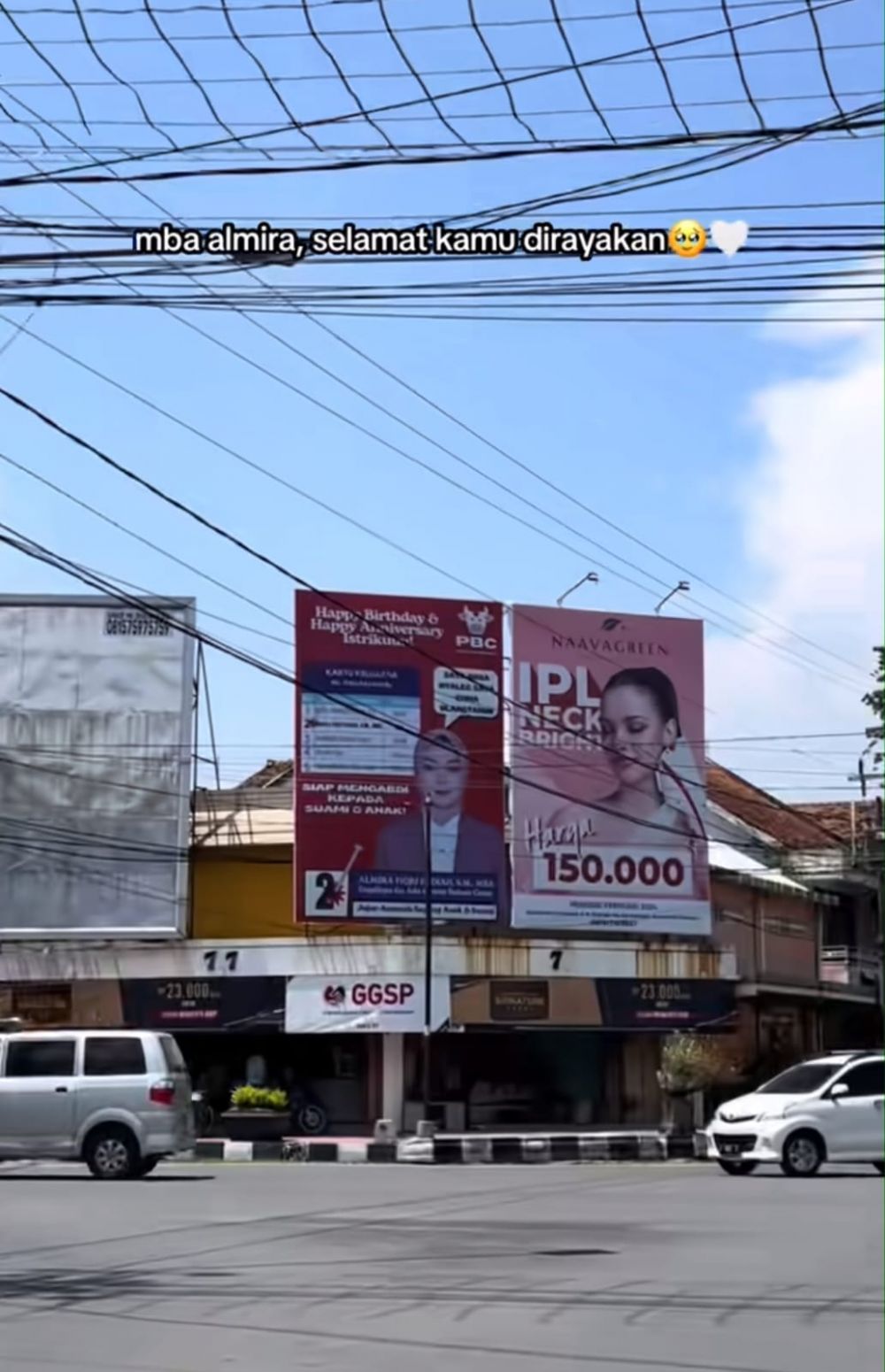 ucapkan ulang tahun di billboard © TikTok ucapkan ulang tahun di billboard © TikTok