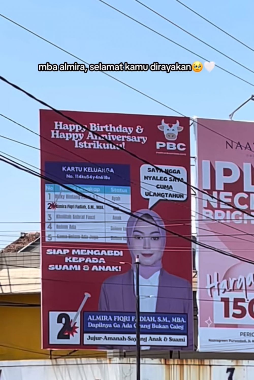 ucapkan ulang tahun di billboard © TikTok ucapkan ulang tahun di billboard © TikTok