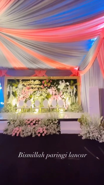 dekorasi syukuran anak pertama Bella Bonita © Instagram