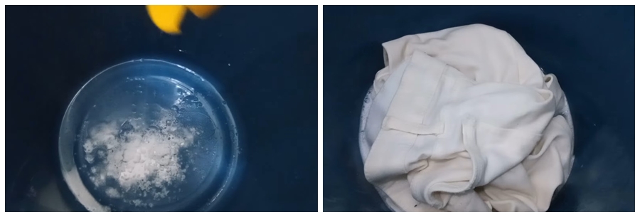 Tanpa disikat dan diberi pemutih, ini trik basmi noda kuning di celana putih ditambah 2 bahan dapur