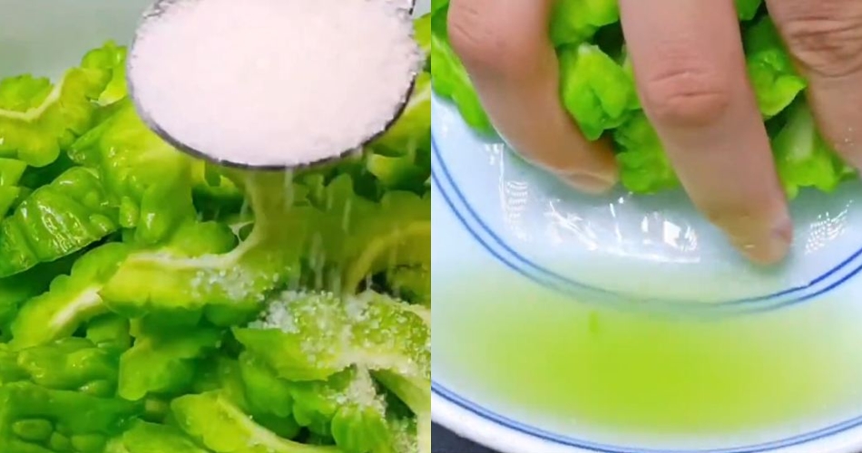 Bukan direndam air garam, ini cara hilangkan rasa pahit pare sebelum diolah, cukup pakai 1 bahan dapur