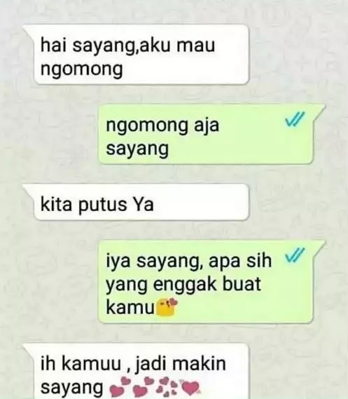 Chat lucu diputusin pacar Berbagai sumber