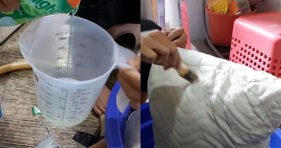 Tak perlu disikat, ini trik mencuci bantal dekil jadi kinclong dan wangi ditambah 2 bahan dapur