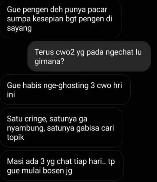 Chat lucu sambat kesedihan ke teman Berbagai sumber