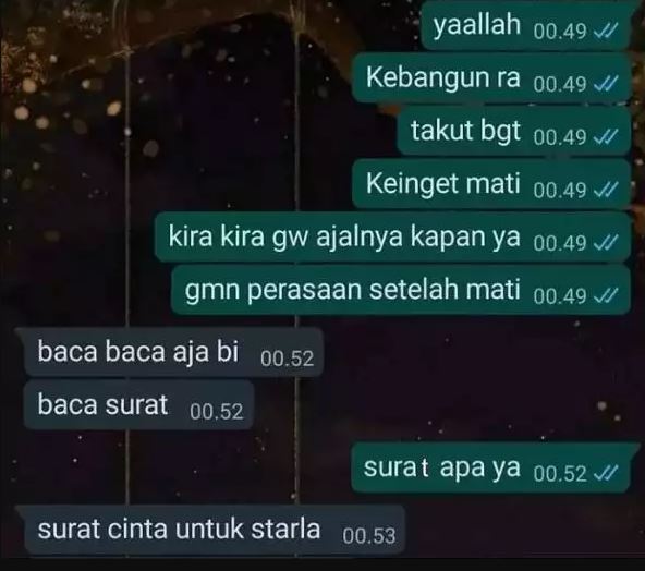 Chat lucu sambat kesedihan ke teman Berbagai sumber