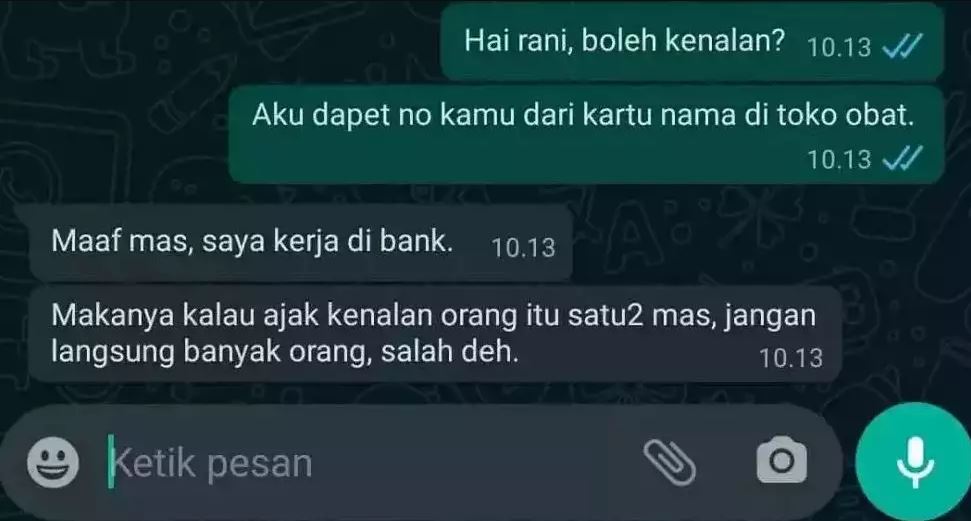 Chat lucu diajak kenalan orang random Berbagai sumber Chat lucu diajak kenalan orang random Berbagai sumber