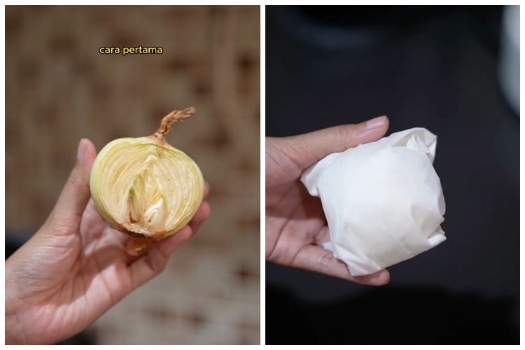 Bukan dioles mentega, ini cara simpan sisa potongan bawang bombay agar tak layu hingga berhari-hari