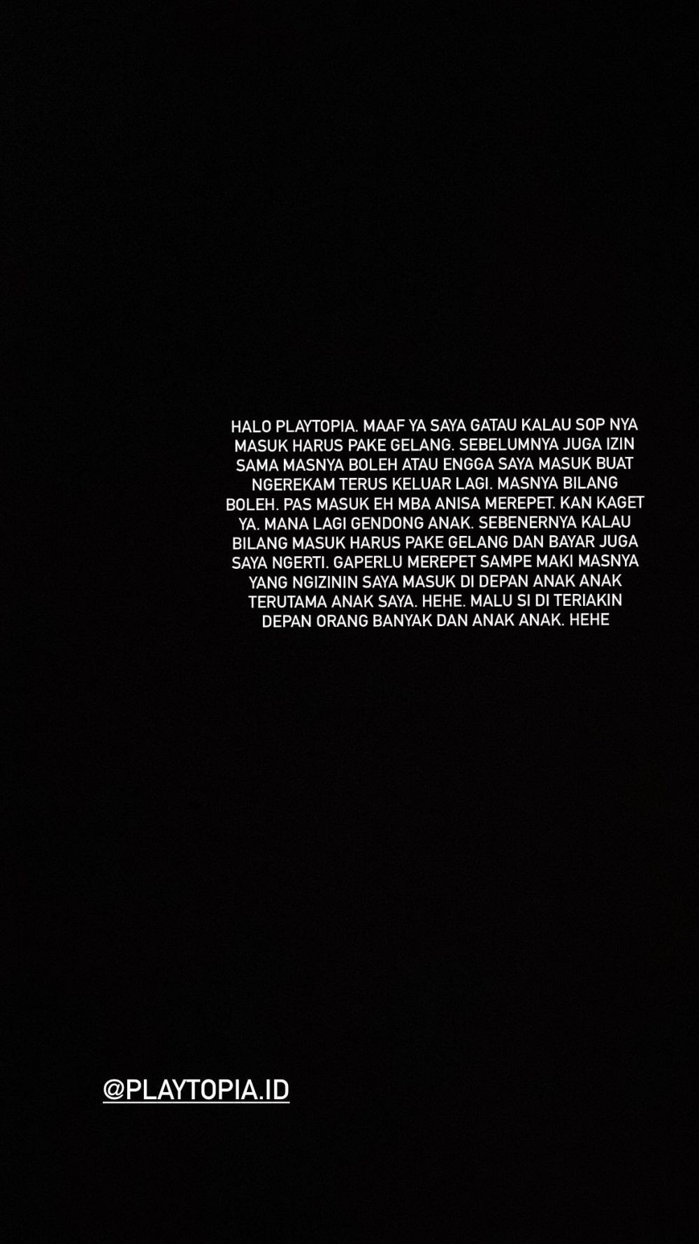 Suami Siti Badriah dibentak pegawai playground © berbagai sumber