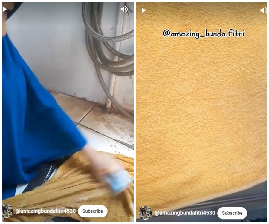 Tak perlu detergen dan pemutih, ini trik cuci handuk dekil dan kumal pakai tambahan 2 bahan dapur