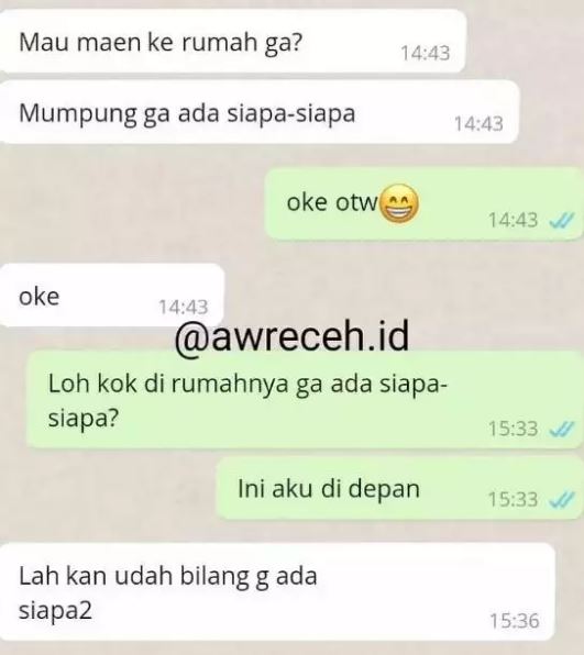 Chat terlanjur salah sangka Berbagai sumber