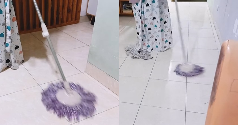 Tak perlu tambah garam, ini trik mengepel lantai berminyak agar bersih kesat cukup pakai 2 bahan dapur